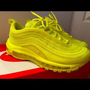 Neon yellow Nike Air Max 97